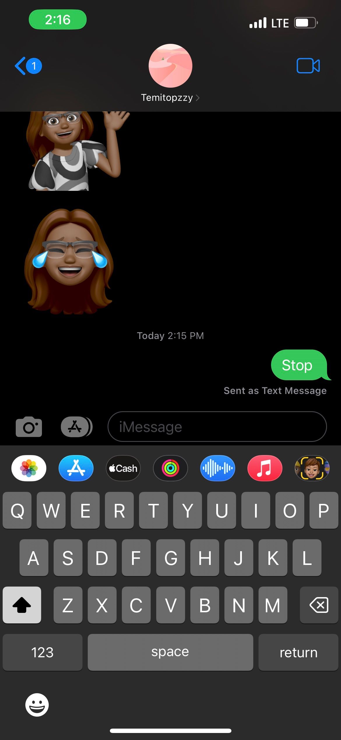 iMessage on iOS