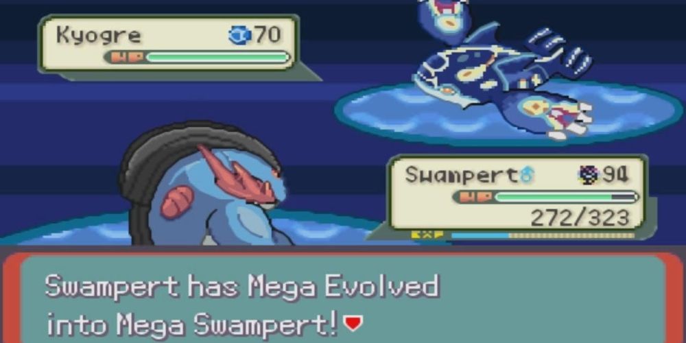 Pokemon Theta Emerald Ex Mega Swampert Primal Kyogre