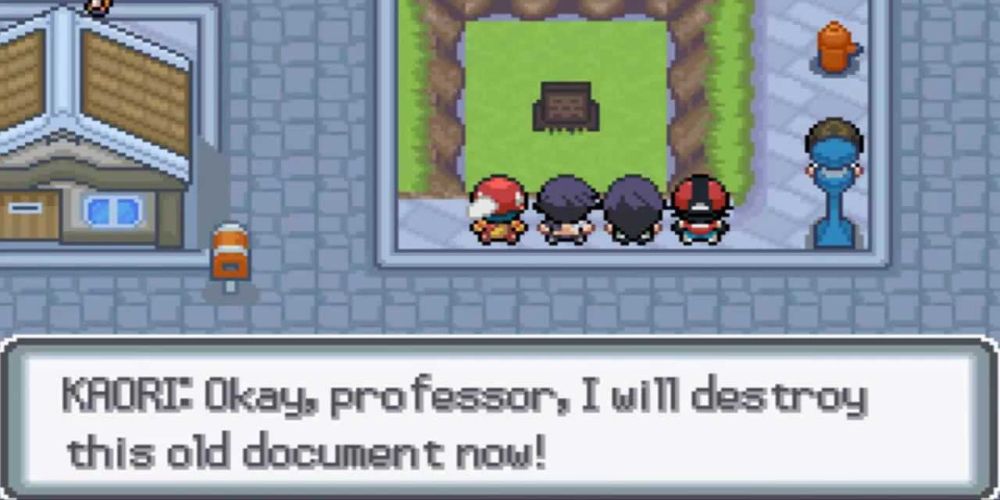 Pokemon Light Platinum Four Trainers Starting Town