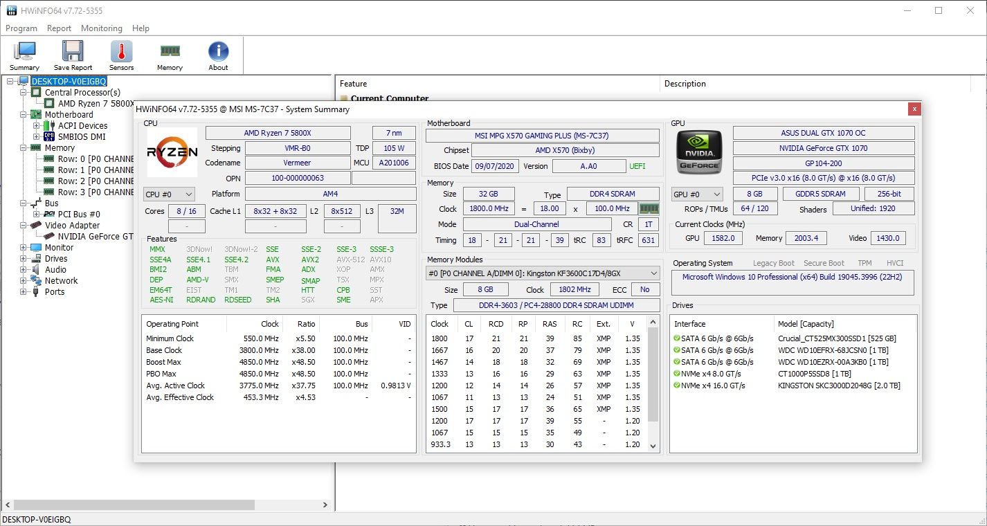 crystaldiskinfo version 9 showing ssd information feb 2024